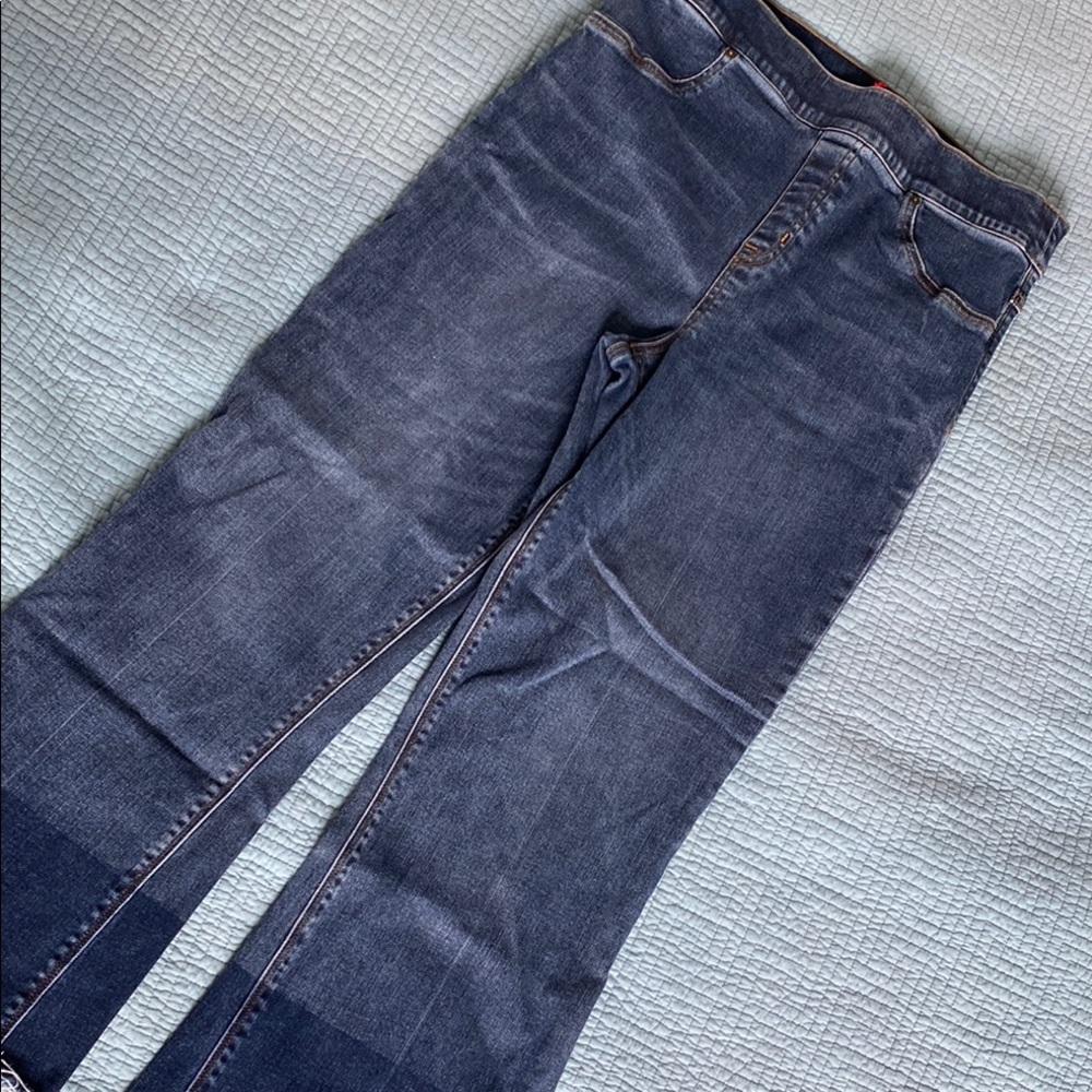 SPANX Dark Denim Cropped Jeans